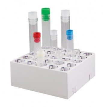 Мультістійка, біла, для пробірок / Multistand, white, for tubes, до &Oslash; 17 мм, 5 x 5 позицій, 1 шт 3712101 фото